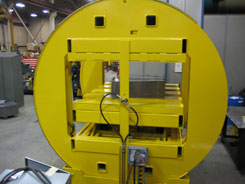 load inverters, material handling inverters, hydraulic barrel frame inverter or flipper or flopper or turner