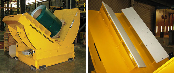 mechanical upender, coil upender, coil tipper