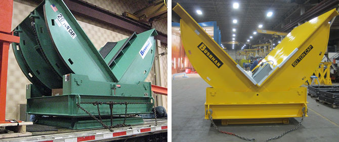 mechanical upender, coil upender, coil tipper