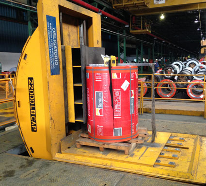 mechanical upender, coil upender, coil tipper